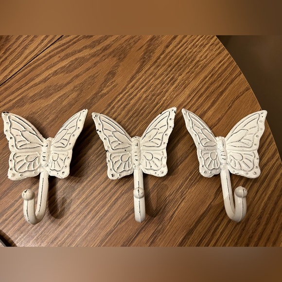 Accents Cast Iron Butterfly Wall Hooks Set Of 3 Poshmark